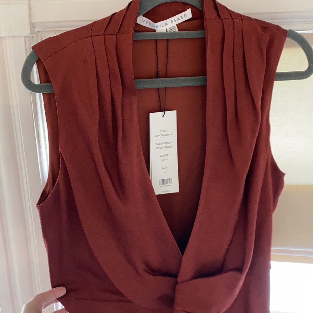 Veronica Beard wrap dress in clay size 4 NWT